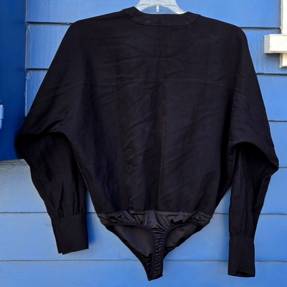 Good American Women's Utility Wrap Bodysuit Size Color Black - Picture 3 of 9